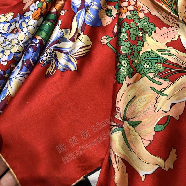 GUCCI圍巾 古馳真絲女絲巾 專櫃同步款女圍巾方巾  llwj6725
